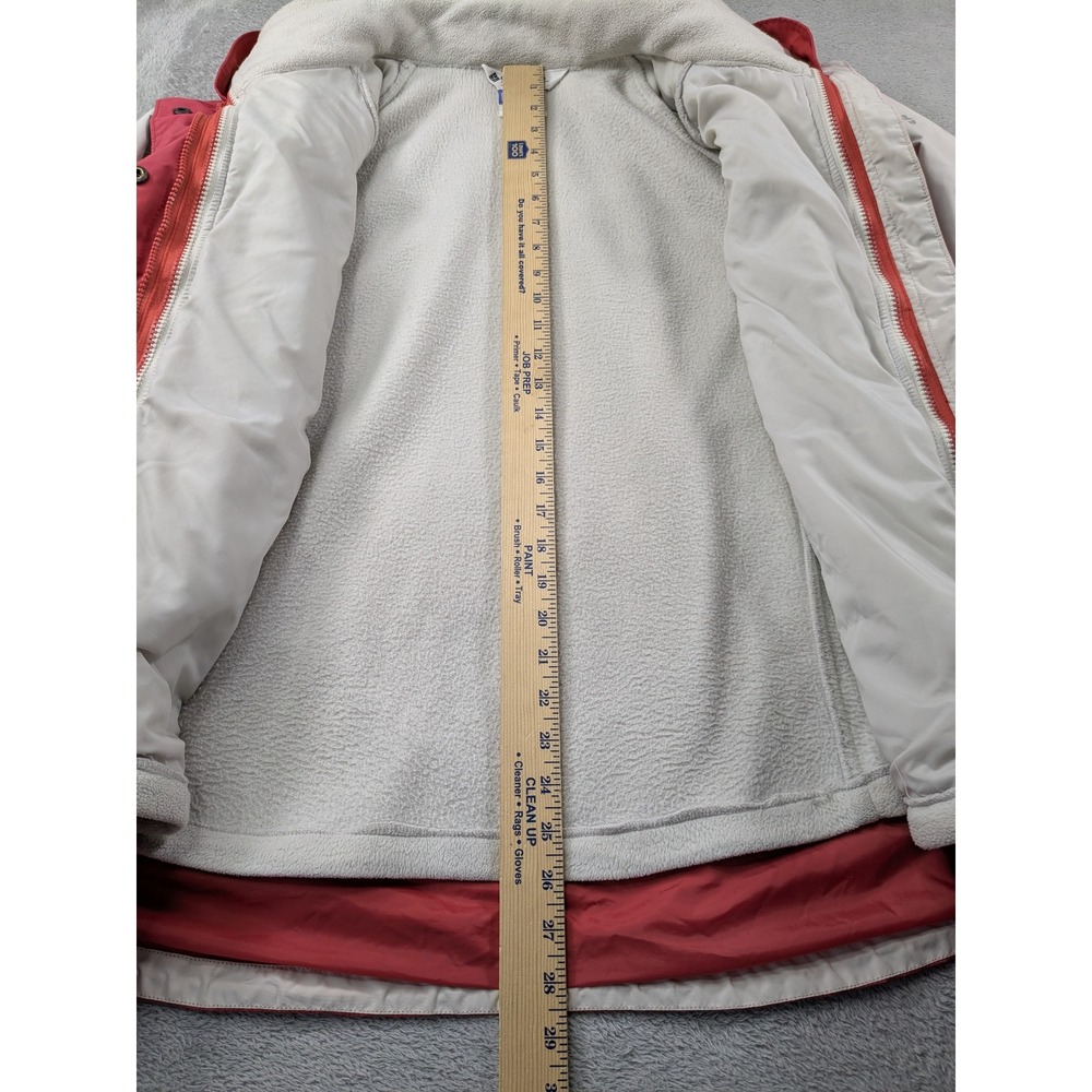 Columbia Interchange 3-in-1 Jacket Womens XL Salmon Cream Fleece Lined XL7765 - Picture 8 of 16